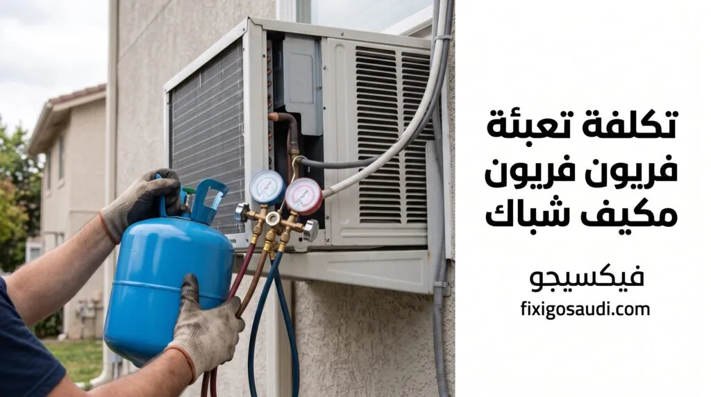 كم تكلفة تعبئة فريون مكيف شباك؟ الأسعار الحقيقية وكيف تتجنب دفع أكثر من اللازم
