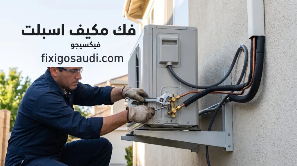 طريقة فك مكيف اسبلت بطريقة صحيحة دون فقدان غاز الفريون (دليل كامل)